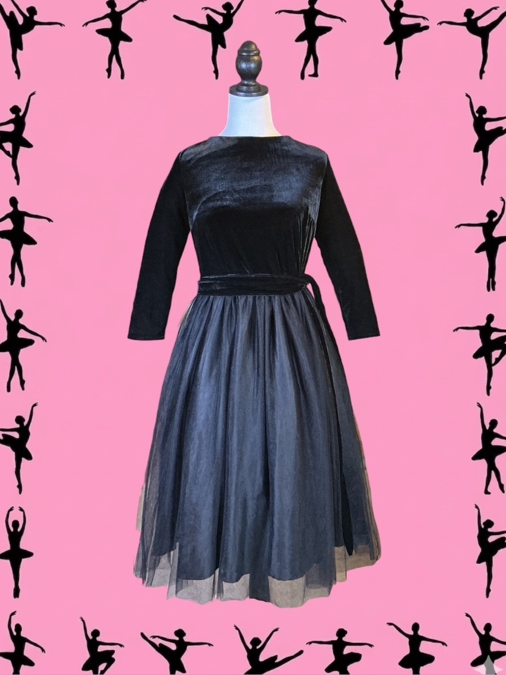 ModCloth x Collectif NWT Retro Balletcore Coquette Dollette Whimsigoth Dress 10